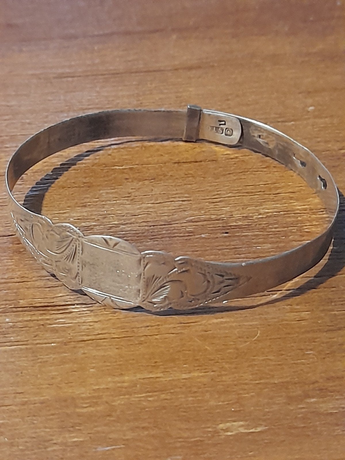 Prachtige Zilveren Antieke Armband - Handgegraveerd, Chester, Ophalen of Verzenden, Zilver, Armband