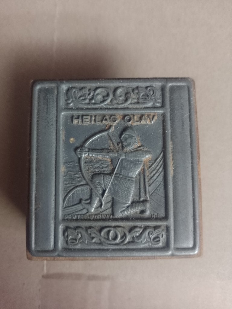 Heilige Olav lucifershouder., Antiek en Kunst, Curiosa en Brocante, Ophalen of Verzenden
