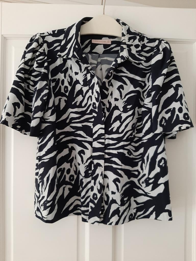 Mooie blouse van Studio Anneloes, maat S, Studio Anneloes, Blauw, Ophalen of Verzenden, Zo goed als nieuw