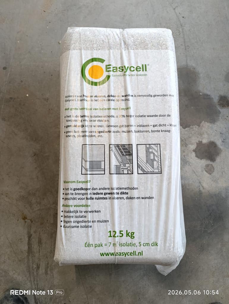Easycell isolatie 25 pakken, Ophalen, Zo goed als nieuw, 12 cm of meer, 15 m² of meer