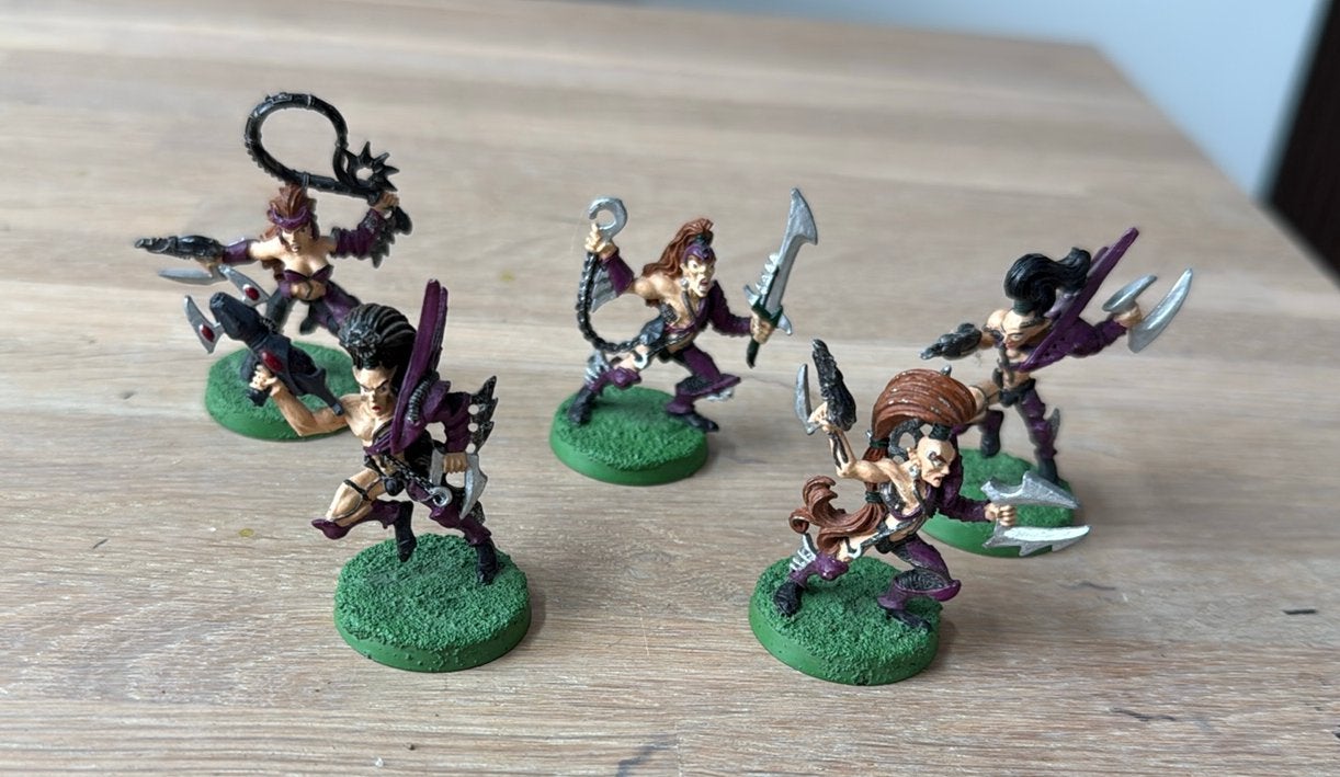 Warhammer 40k Drukhari Dark Eldar - Wyches (metal) #1, Ophalen of Verzenden, Gebruikt, Warhammer