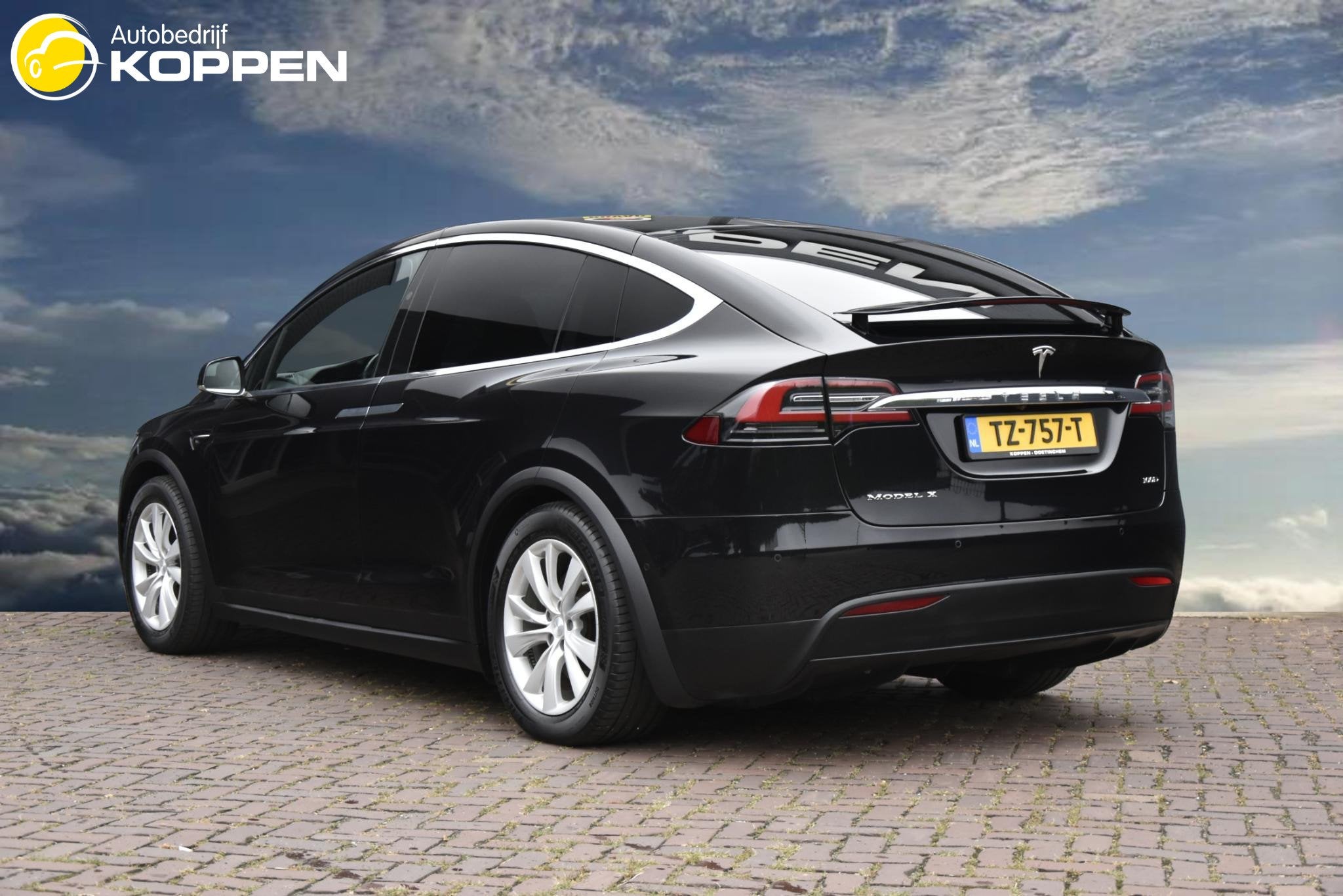 Tesla Model X 100D 7-pers. SOH 88,4 %, Auto's, Gebruikt, 100 kWh, 7 stoelen, Zwart
