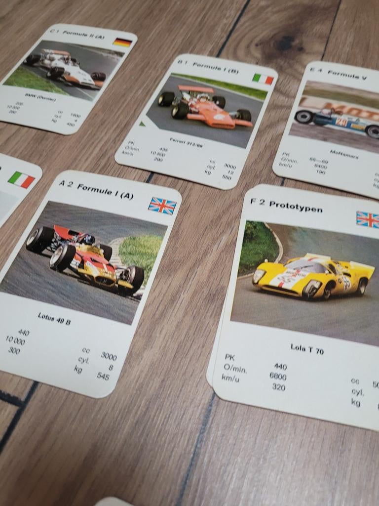 Race-wagens kaarten van ASS, Ophalen of Verzenden