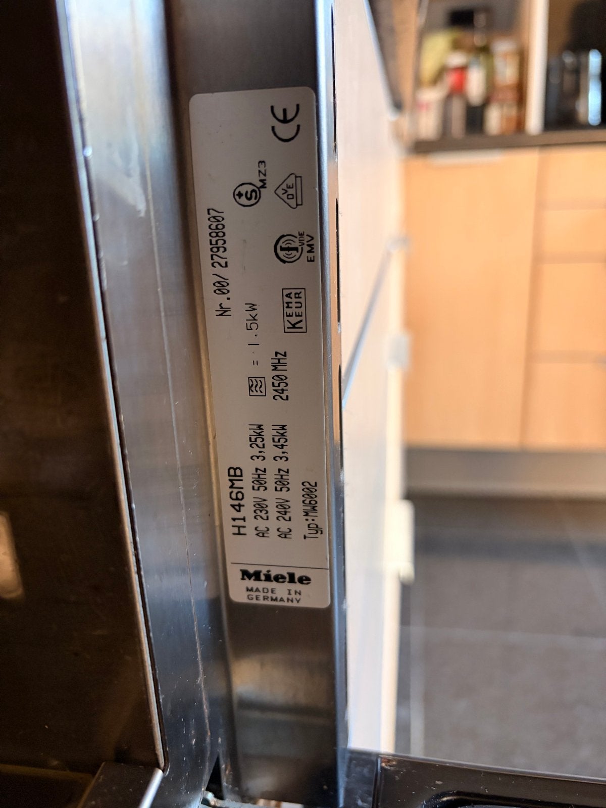 Miele H146MB Combimagnetron - Magnetronfunctie defect, Witgoed en Apparatuur, Ophalen, Combimagnetron, Gebruikt, 60 cm of meer