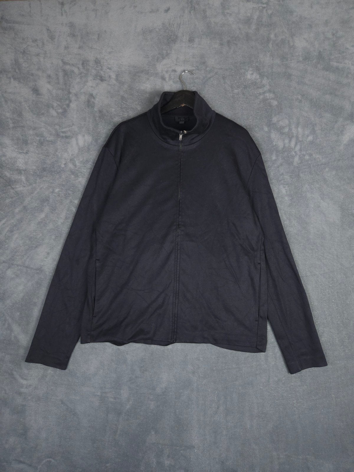 COS vest trui Zwart Rits Korte Kraag Katoen Viscose Vest Tru, ., Zwart, Maat 56/58 (XL), Ophalen of Verzenden