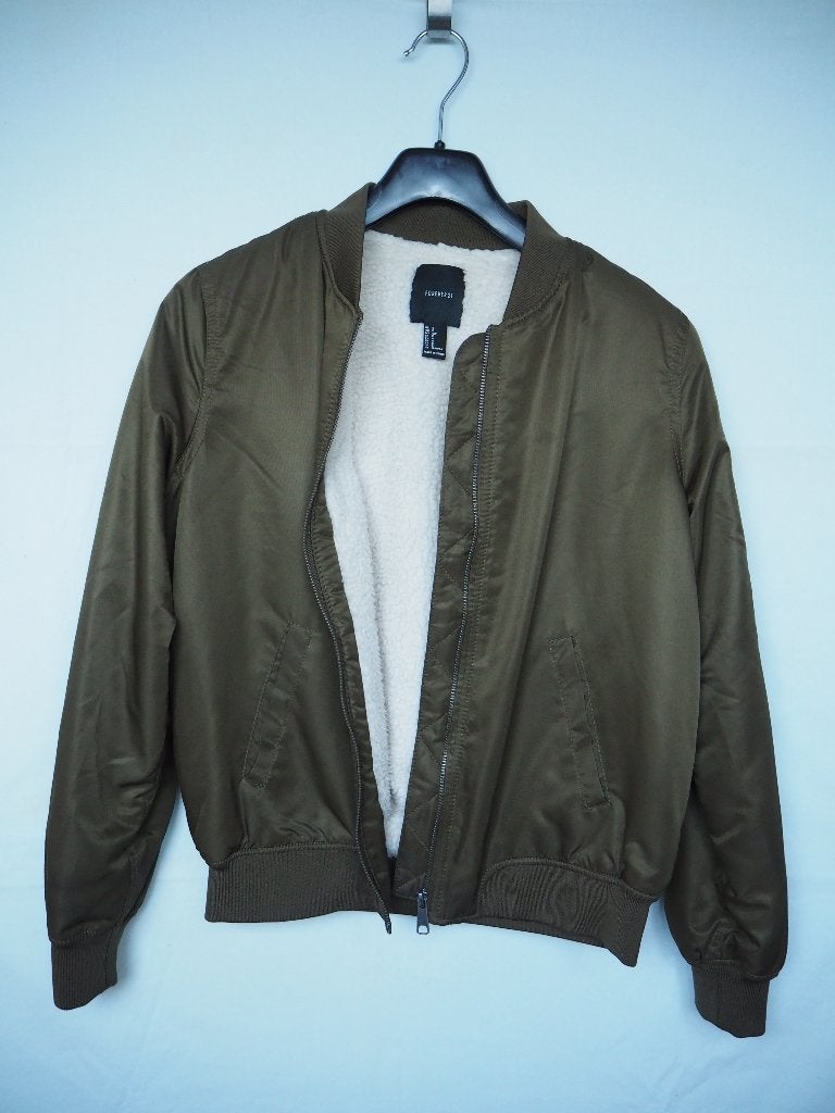 Forever 21 Bomber Jacket tussenjas met Teddy voering, Kleding | Dames, Ophalen of Verzenden, Zo goed als nieuw, Forever 21, Maat 36 (S)