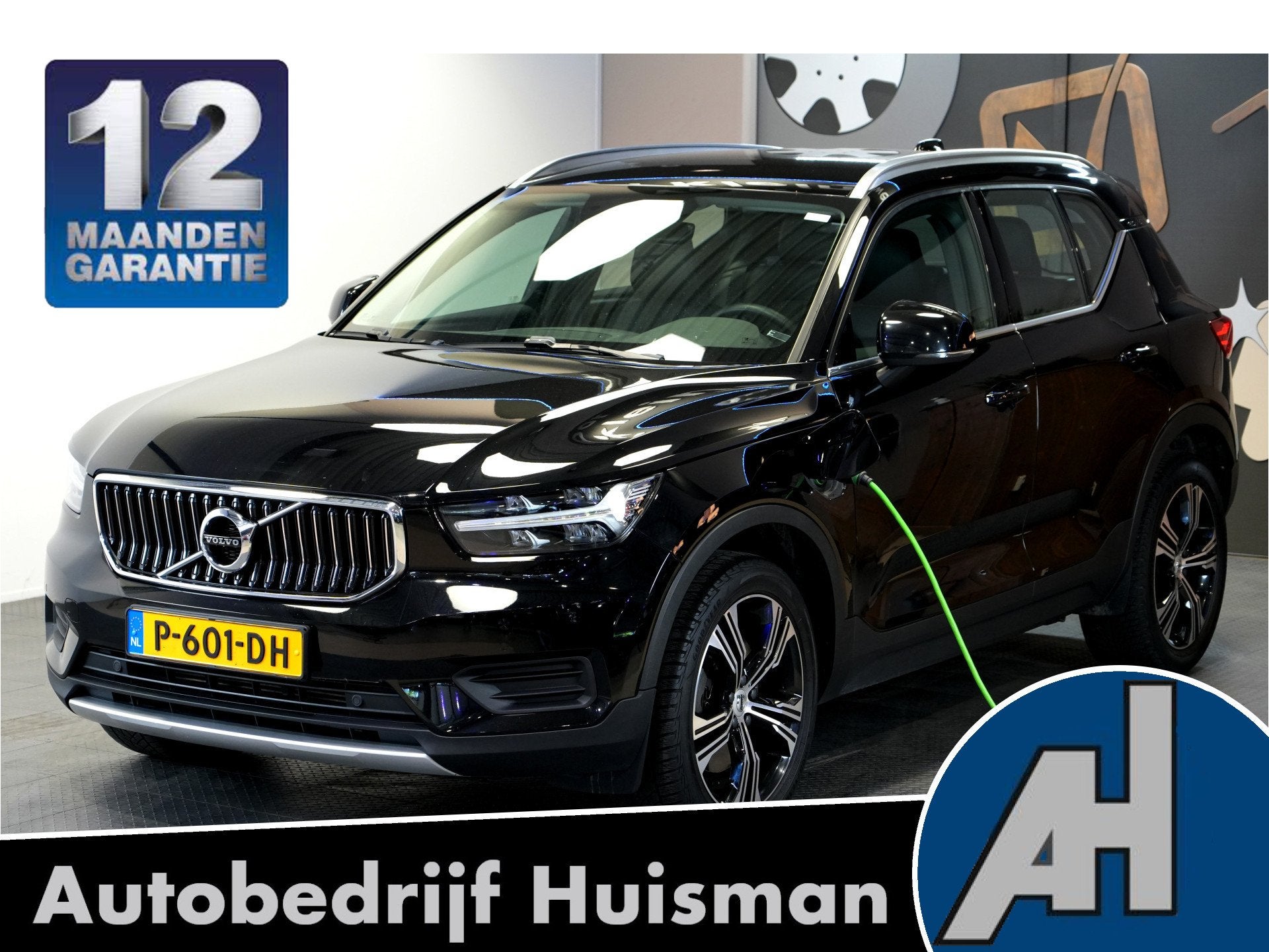 Volvo XC40 1.5 T4 Recharge 155kW/211pk DCT7 Inscription ADAP, Auto's, Dealer onderhouden, Met garantie (alle), Zwart, Hybride Elektrisch/Benzine