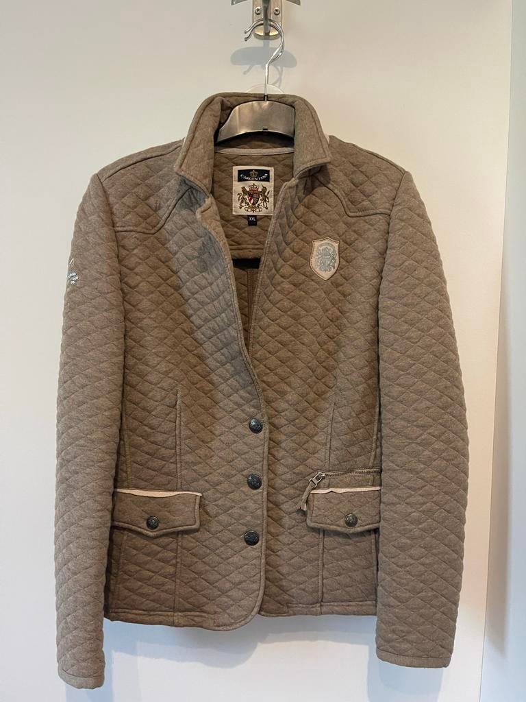 L'Argentina Beige Jasje - Maat XL, Beige, Maat 46/48 (XL) of groter, Ophalen of Verzenden, Zo goed als nieuw