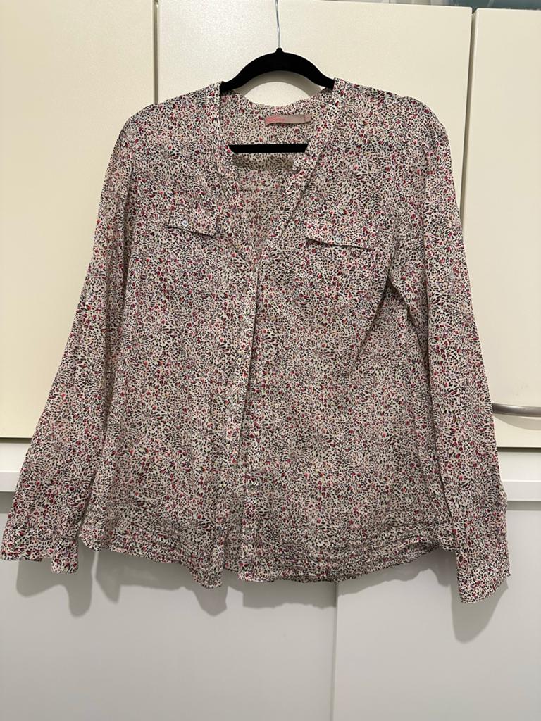 Saint Tropez Blouse met print - Maat M, Ophalen of Verzenden, Zo goed als nieuw, Maat 38/40 (M), Overige kleuren