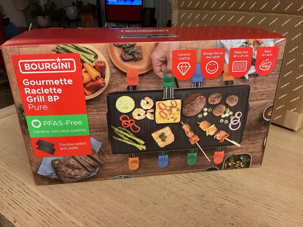 Bourgini Gourmette Raclette Grill 8 Personen -, Ophalen of Verzenden, Nieuw, Tafelgrill