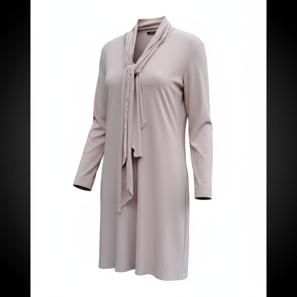 Elegant lichtroze jurk met strikdetail  maat 38 / 40, Maat 38/40 (M), Ophalen of Verzenden, Zo goed als nieuw, Roze