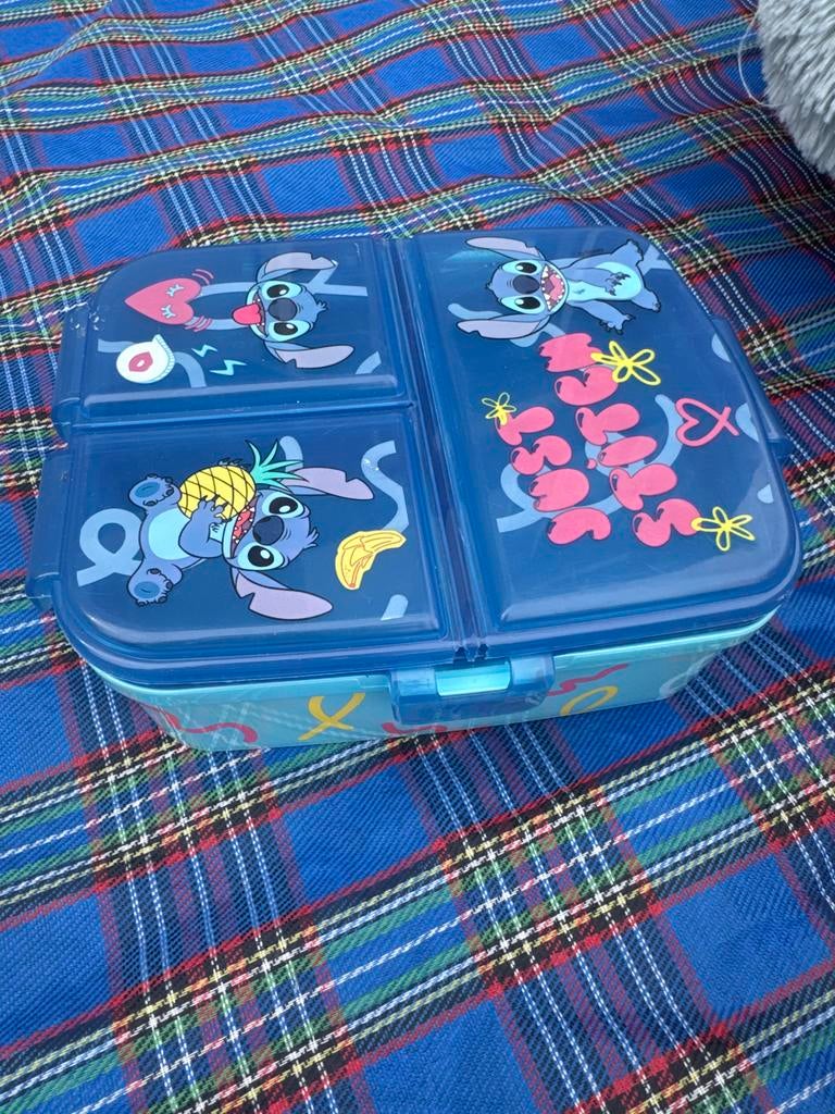 Stitch Broodtrommel met 3 Vakken - Disney Lilo & Stitch, Ophalen of Verzenden, Gebruikt, Jongen of Meisje