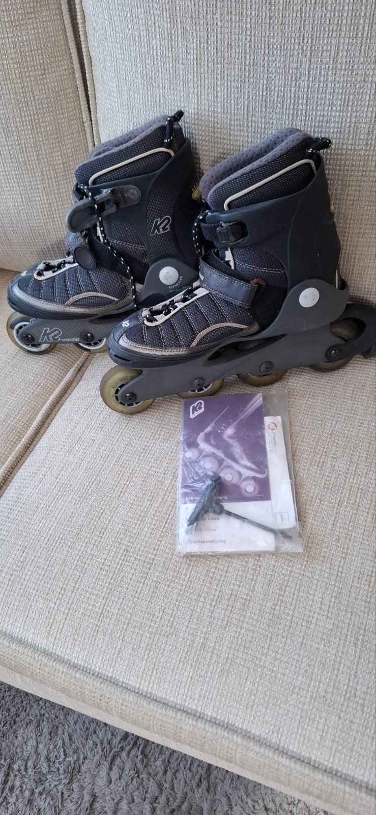 K2 inline skates, maat 40./5 + sleutel Kom gerust passen!, Ophalen, Gebruikt, K2