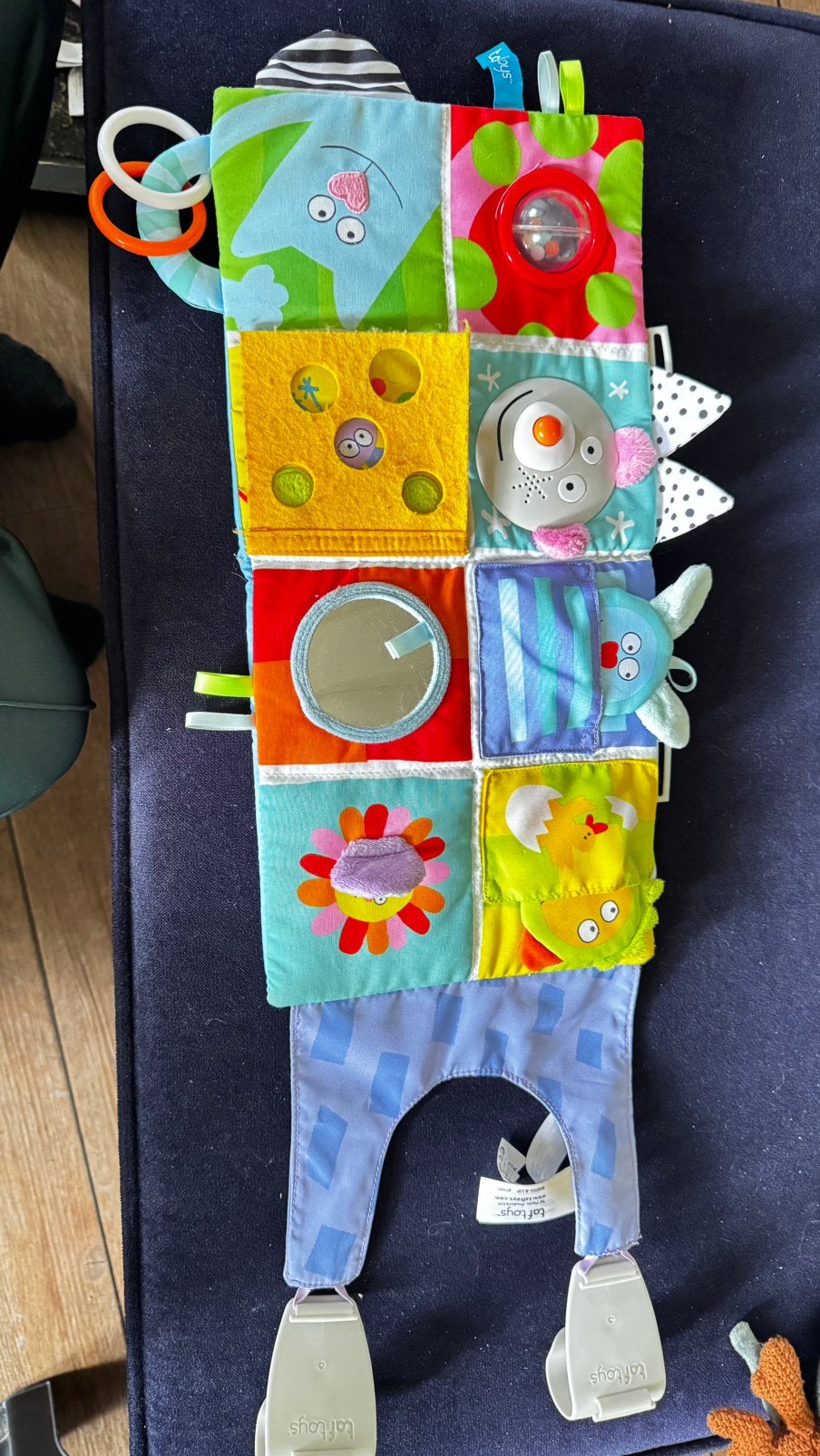 Taftoys activiteitenbord voor box of wand, Ophalen of Verzenden, Gebruikt, Babygym, Met licht