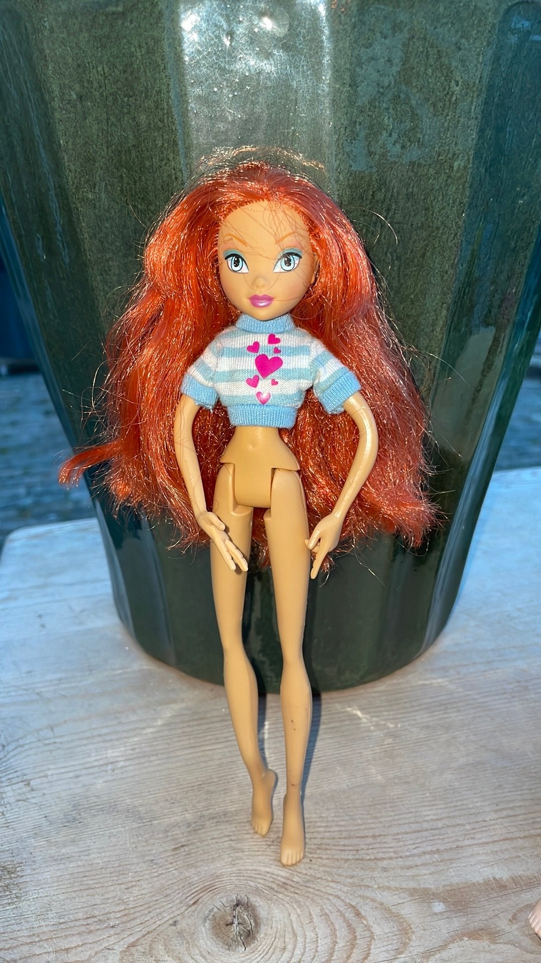 Winx club pop Bloom school girl 2005, Ophalen of Verzenden, Zo goed als nieuw, Pop