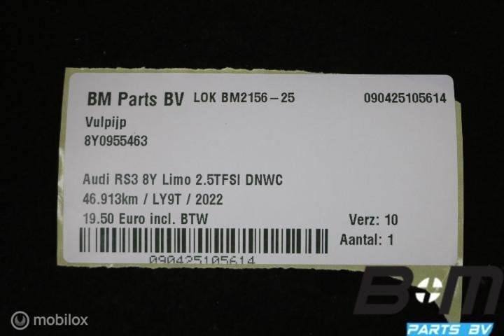 Vulpijp Audi A3 8Y 8Y0955463, Auto-onderdelen, Gebruikt