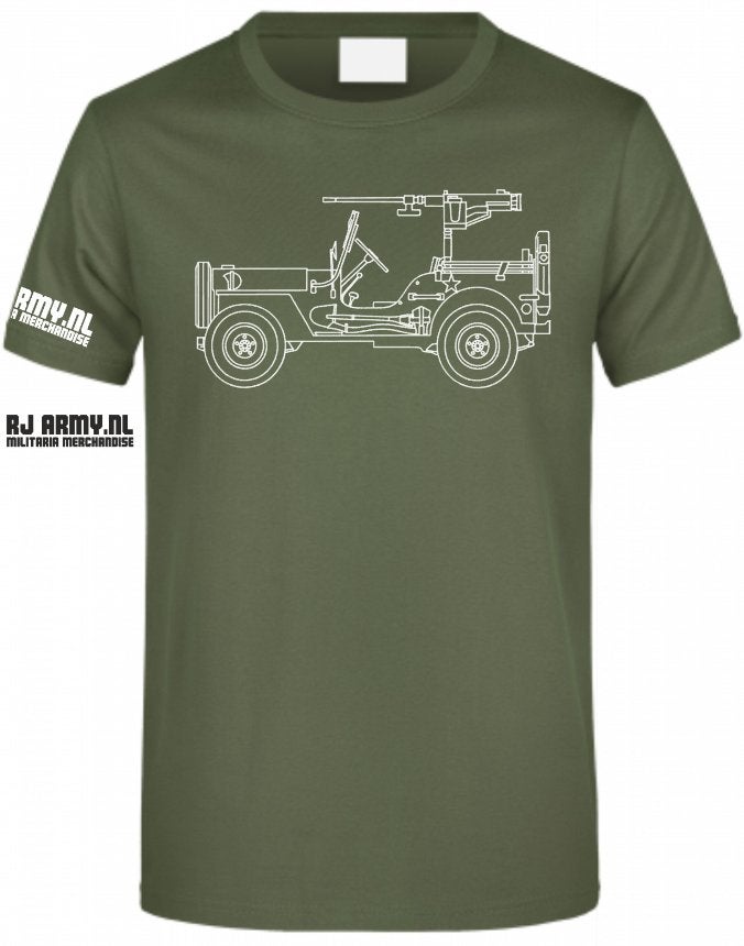 ww2 Willys M38a1 .50 CAL Browning, Ophalen of Verzenden, Overige soorten, Overige gebieden, Kleding of Schoenen