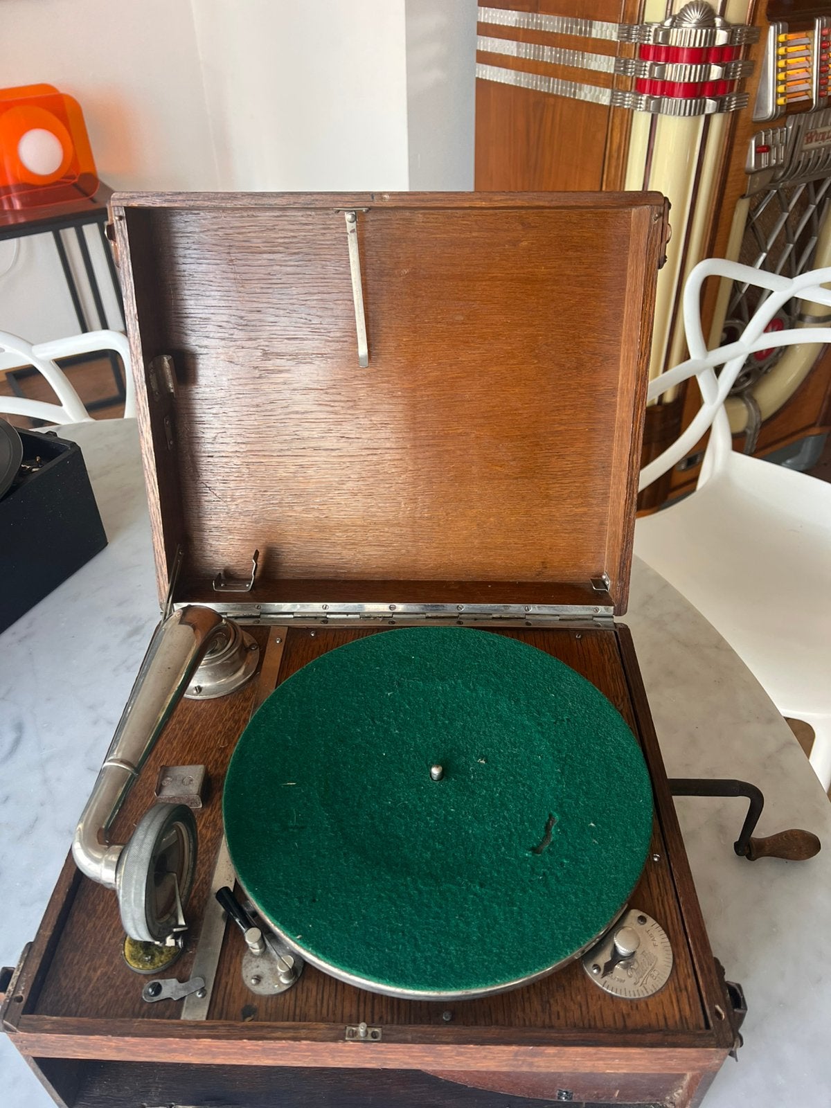 Dulcetto WWI koffer grammofoon, Ophalen of Verzenden