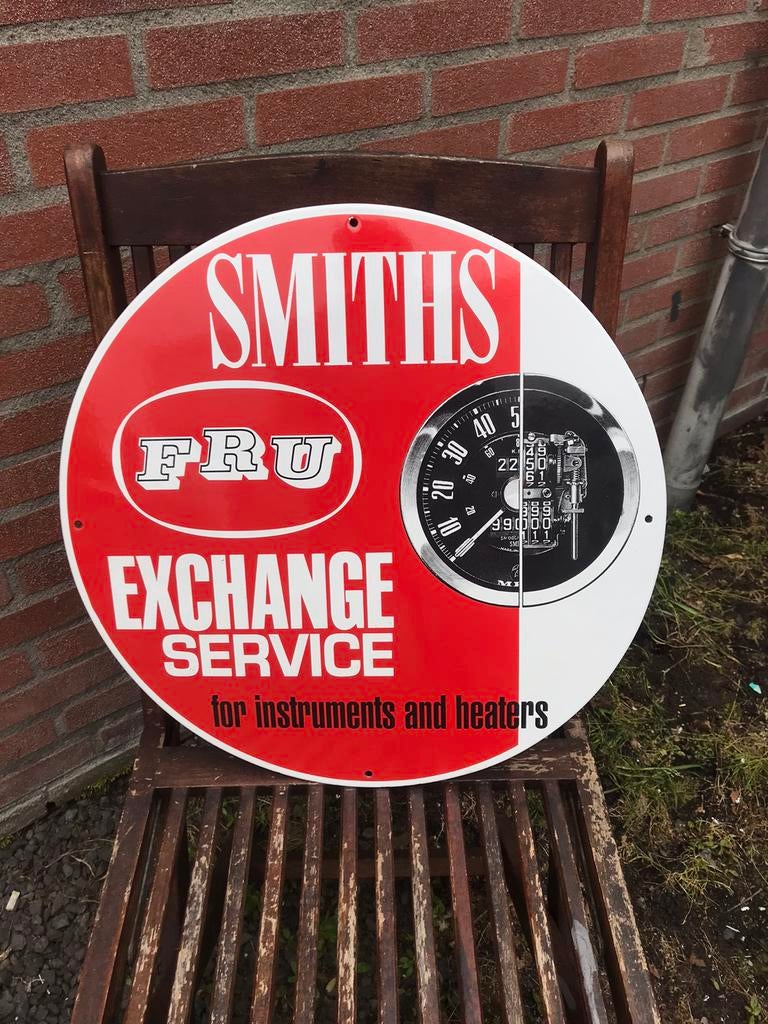 Smiths emaille reclamebord, Verzamelen, Merken en Reclamevoorwerpen, Ophalen of Verzenden, Zo goed als nieuw, Reclamebord