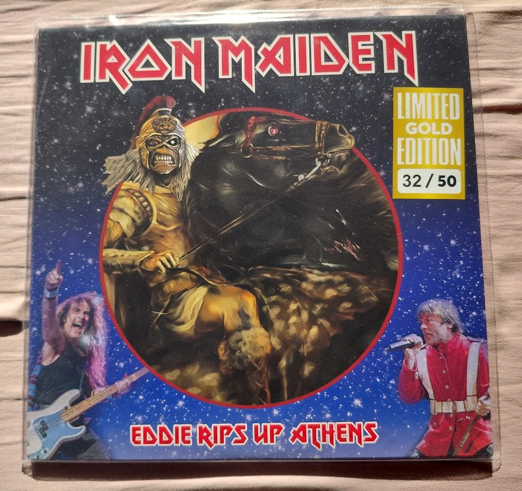 Iron Maiden - Eddie Rips Up Athens 2005 Numbered 50 Gold 2lp, Heavy metal, Verzenden, Zo goed als nieuw, 12 inch
