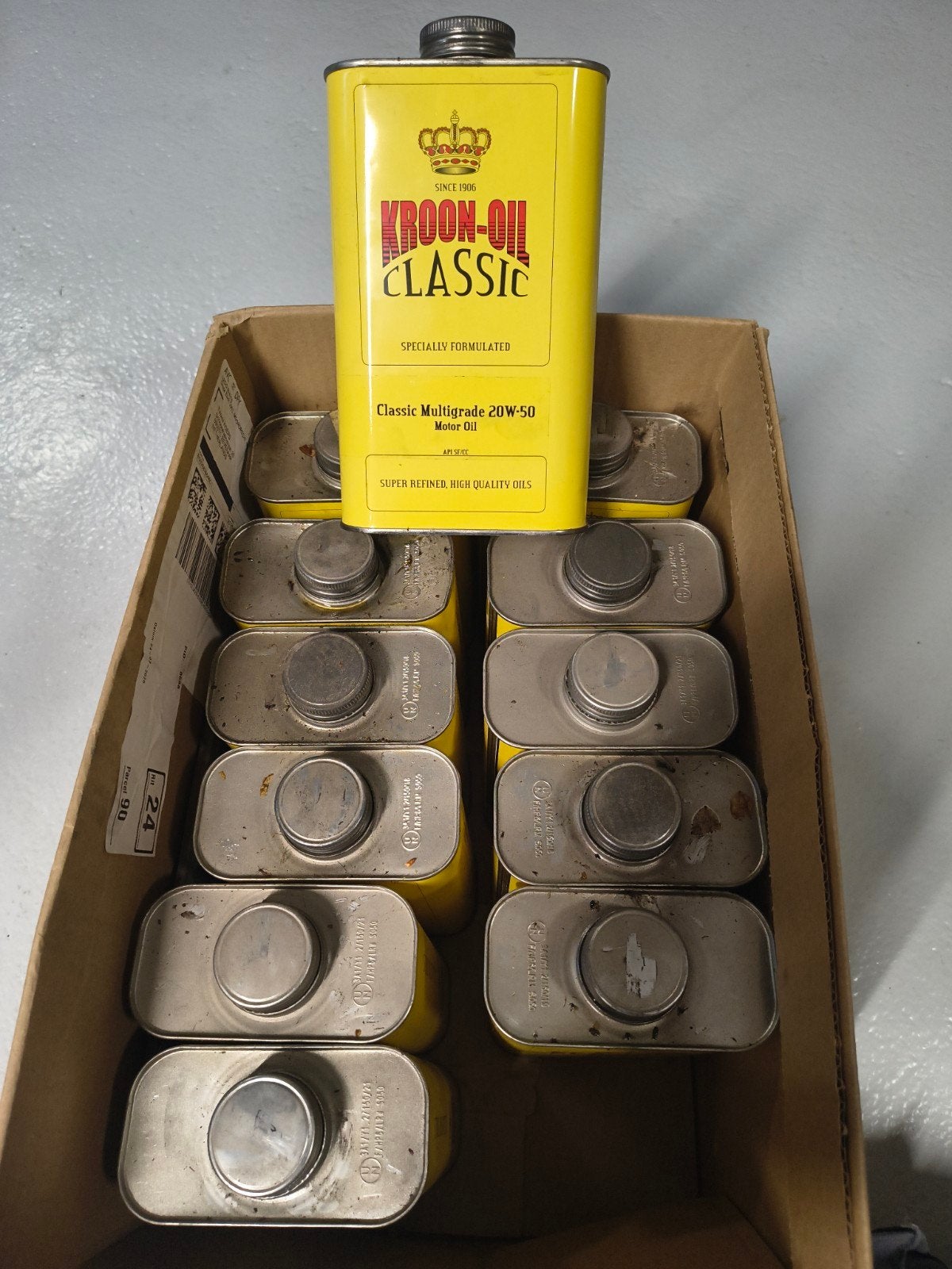 gratis: Lege Kroon-Oil Classic blikken (12 stuks), Ophalen, Gebruikt, Overige, Overige merken