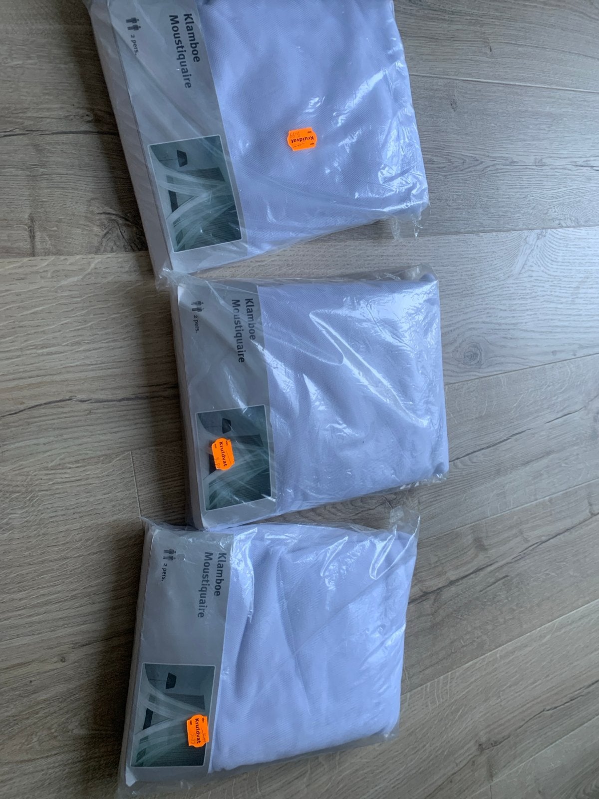3 nieuwe Klamboe Moustiquaire 2 persoons (3 stuks), Ophalen, Nieuw