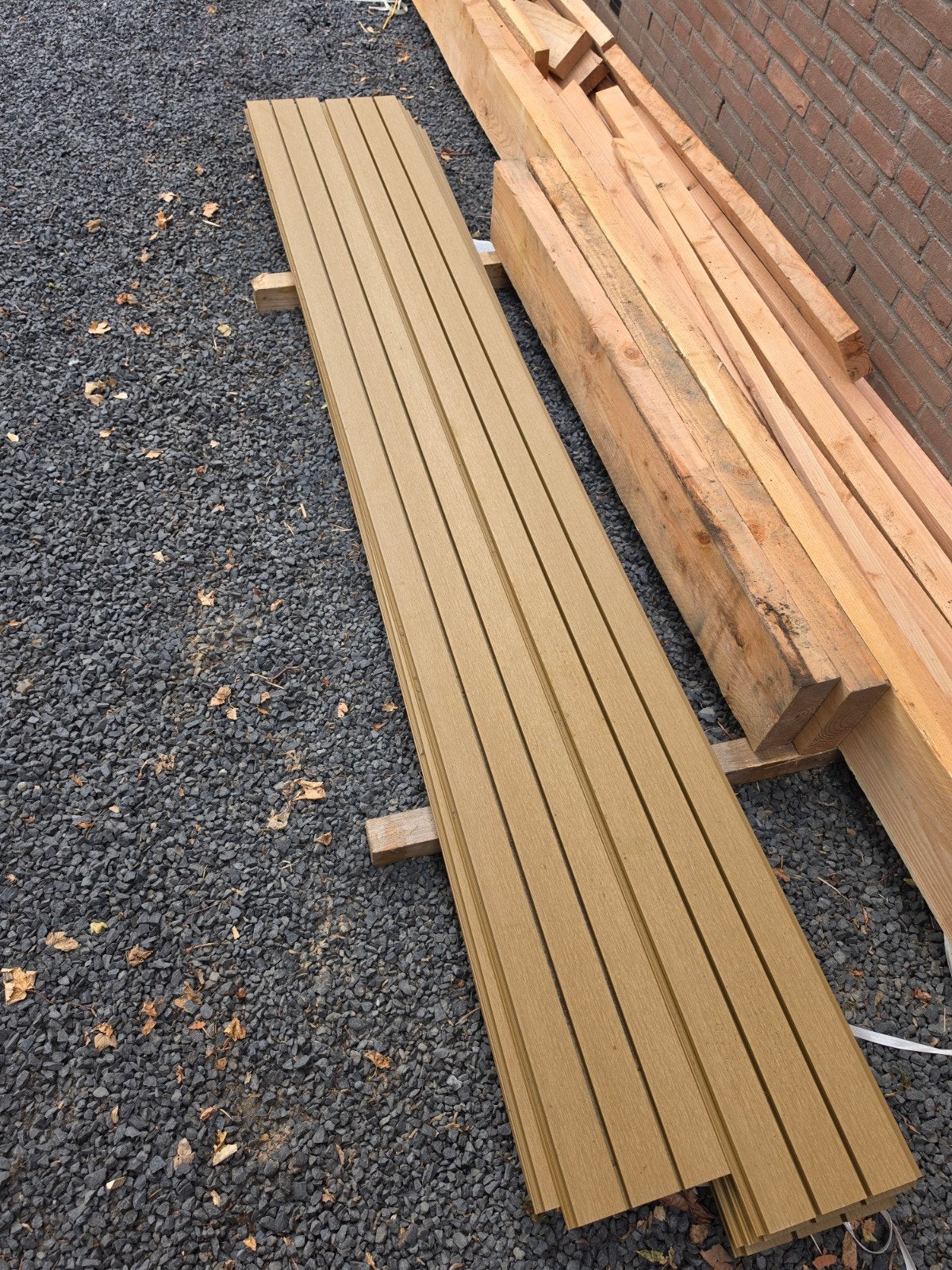 7x Composiet gevelbekleding Rhombus Rustic Eiken, 25 tot 50 mm, Nieuw, Ophalen of Verzenden, 250 tot 300 cm