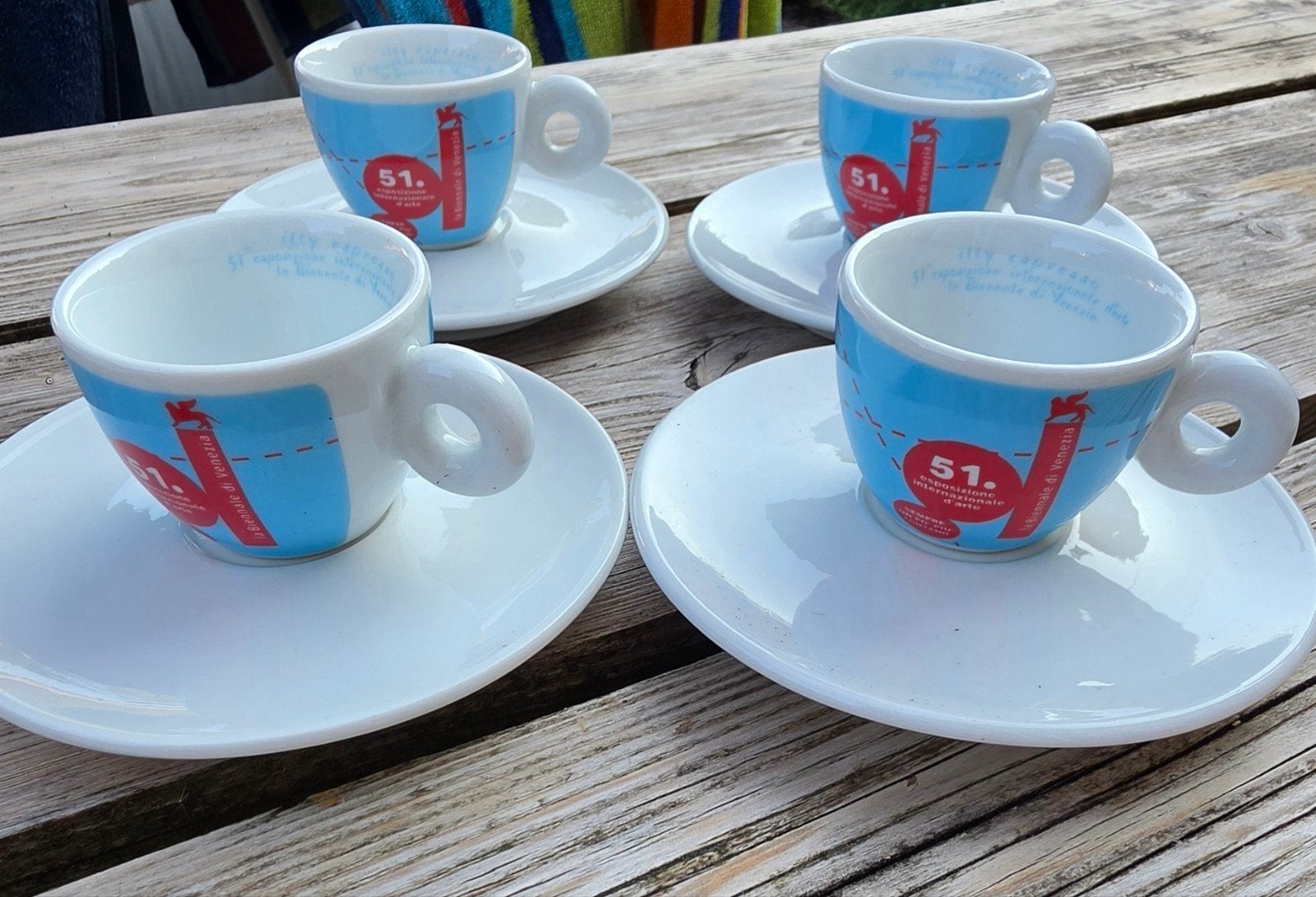 Illy kop en schotels, Ophalen, Zo goed als nieuw, Overige stijlen, Illy