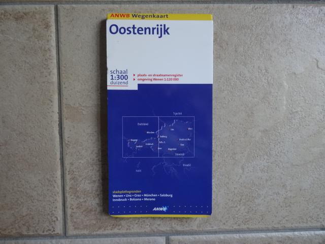 anwb wegenkaart Oostenrijk, 1800 tot 2000, Europa Overig, Ophalen of Verzenden, Landkaart