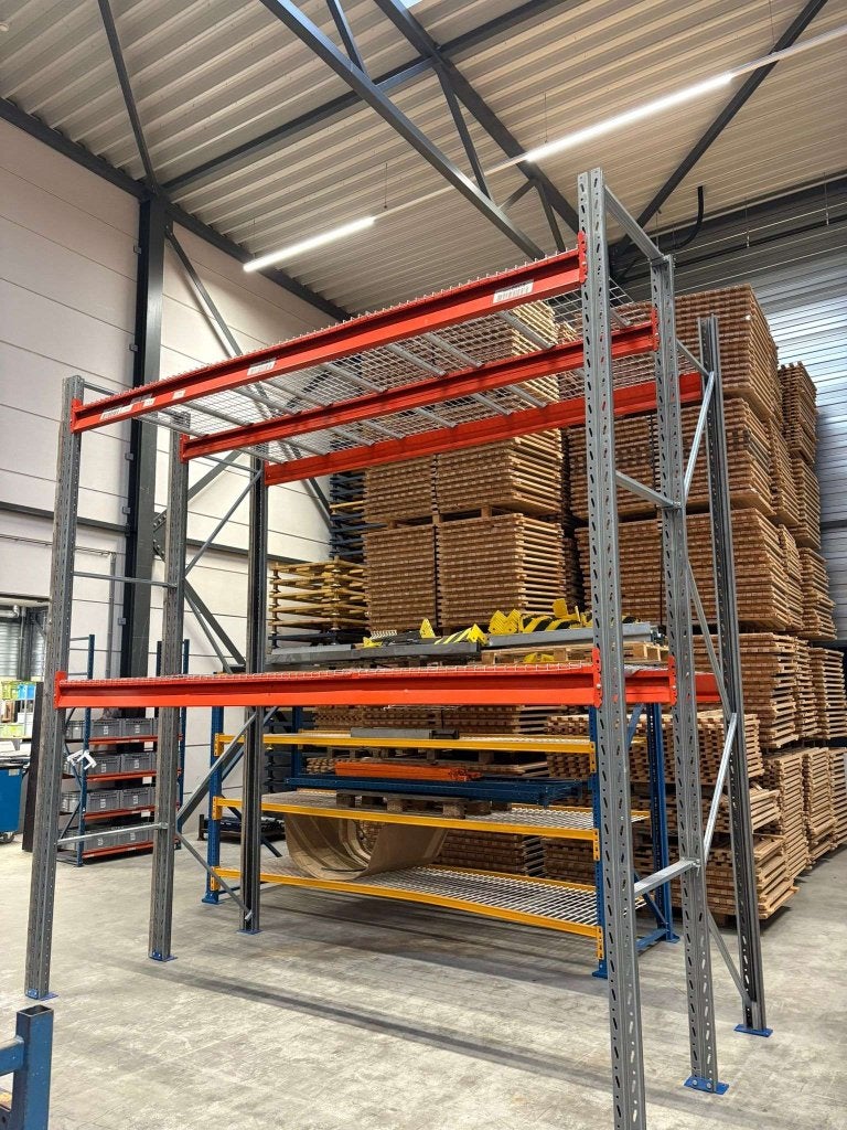Opruiming van partij palletstelling 180cm diep €1500,- ex, Niet ingevuld, Gebruikt, Niet ingevuld, Niet ingevuld