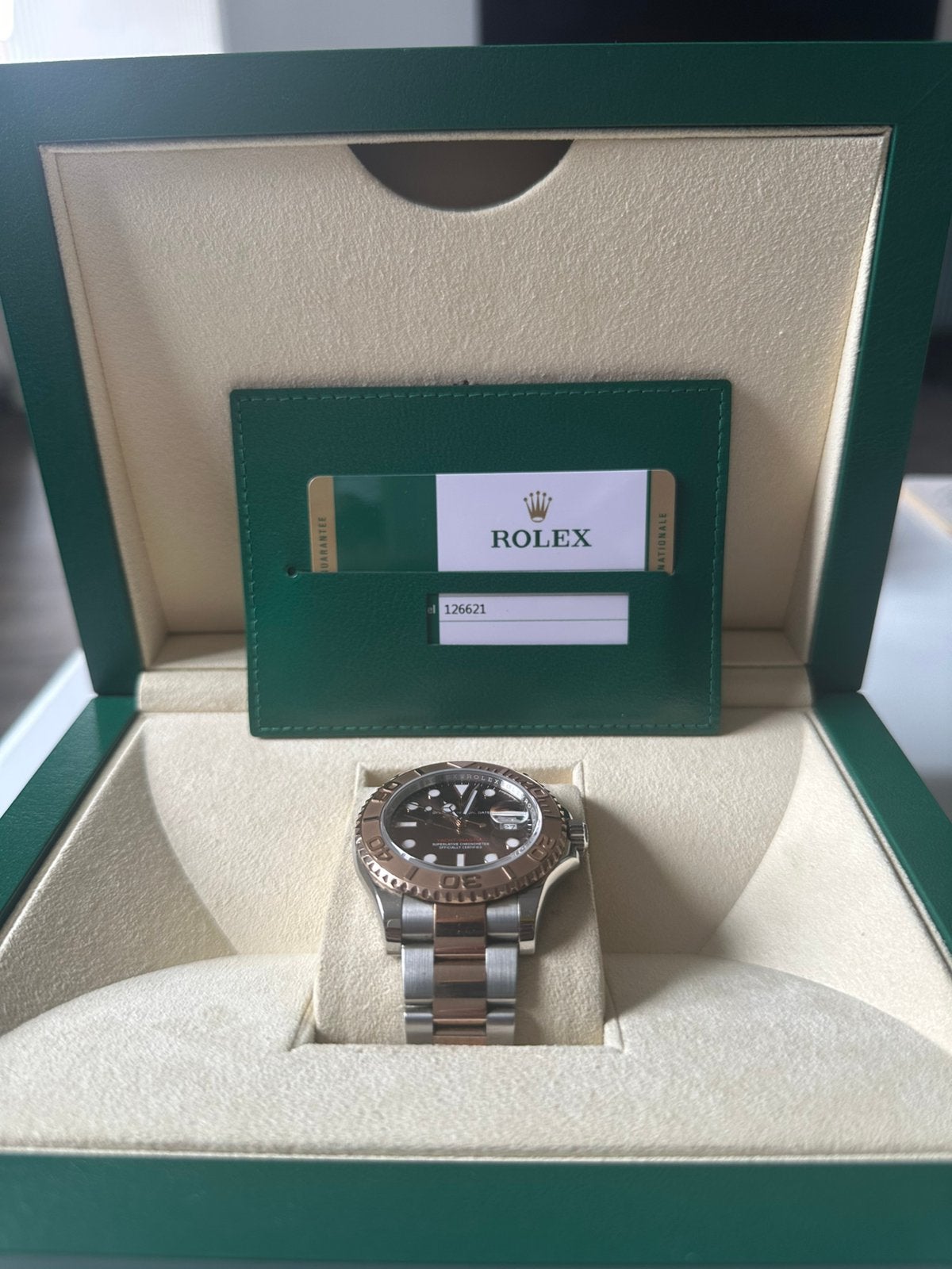 Rolex Oyster Yacht-Master Rose Gold 18K 40mm (126621), Sieraden, Tassen en Uiterlijk, Horloges | Heren, Ophalen, Rolex, Polshorloge