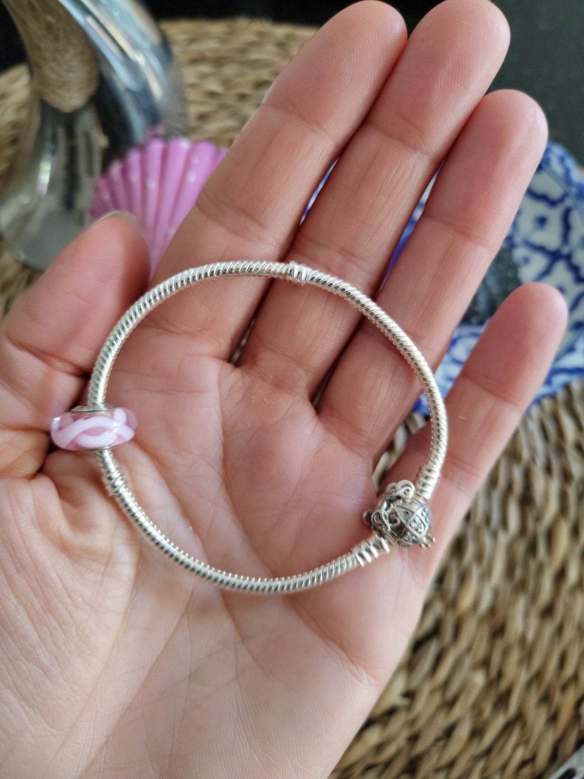 Pandora mooie armband 19 cm, Ophalen of Verzenden, Zo goed als nieuw, Zilver, Zilver