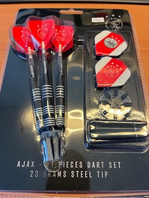 Ajax Dartset Brass 23 gram à € 9,95, Ophalen of Verzenden, Nieuw, Pijlen