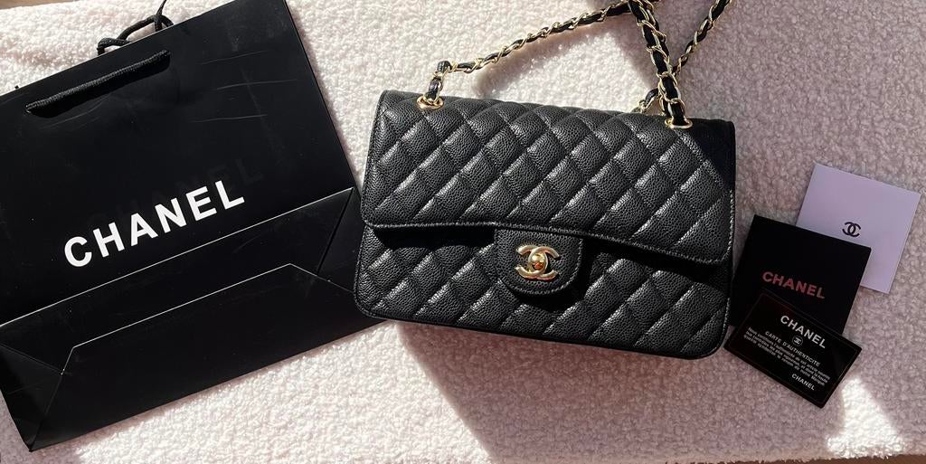 Classic flap bag | Double flap bag | Chique tas | Bag | Tas, Ophalen, Nieuw, Zwart, Overige typen