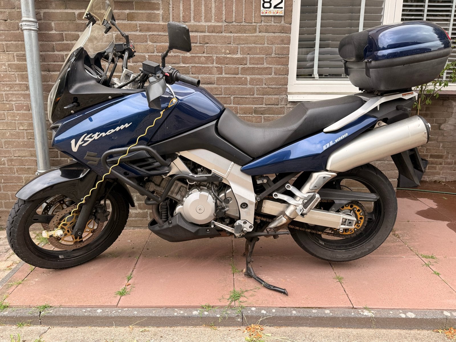 Suzuki V-Strom DL1000 | 2002 | Inclusief Topkoffer, Motoren, Motoren | Suzuki, 2 cilinders, Sportuitlaat, Occasion, Motorrijbewijs A