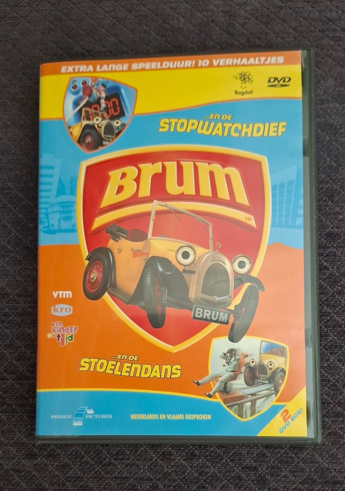 Brum DVD Box: Stopwatchdief & Stoelendans (2 DVD's), Cd's en Dvd's, Dvd's | Kinderen en Jeugd, Zo goed als nieuw, Avontuur, Alle leeftijden