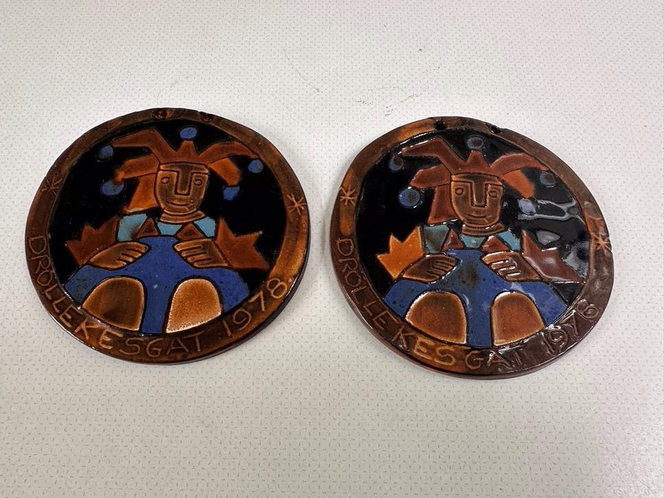 2 Carnavals hangers. Drollekesgat. 1978.Henk Potters., Ophalen of Verzenden