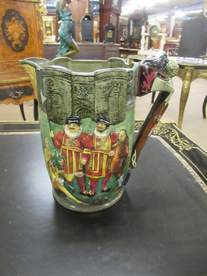 Oer 11102 grote aardewerken kan "The Tower of London Jug", Antiek en Kunst, Antiek | Keramiek en Aardewerk, Ophalen