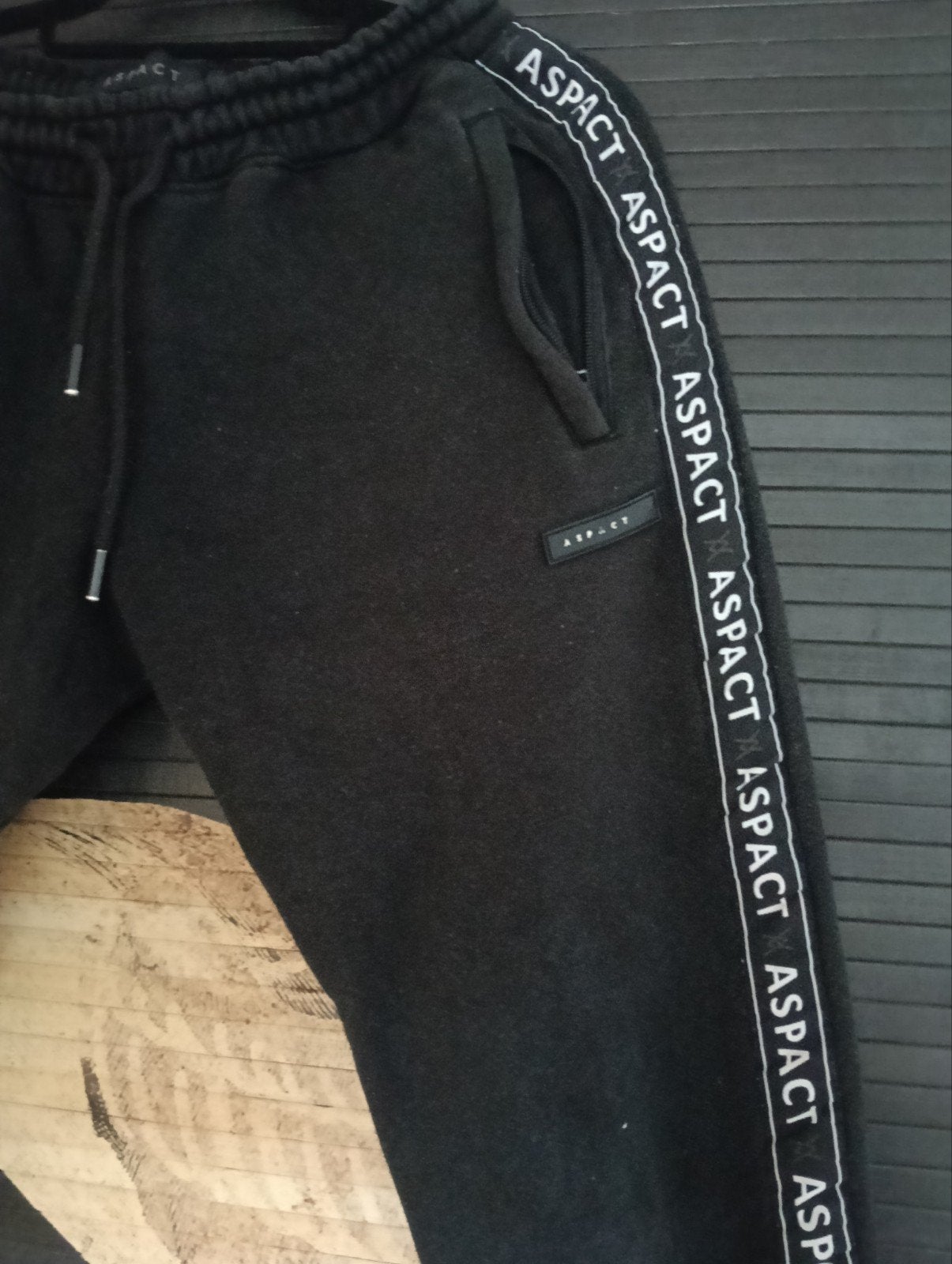 Joggingbroek heren, maat M, in prima staat, Maat 48/50 (M), Zwart, Aspact, Ophalen of Verzenden