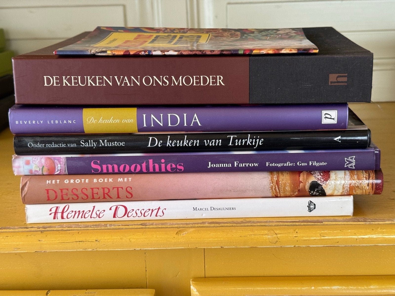 Kookboeken collectie: India, Turkije, Smoothies, Desserts, Boeken, Kookboeken, Ophalen, Gelezen, Azië en Oosters, Taart, Gebak en Desserts