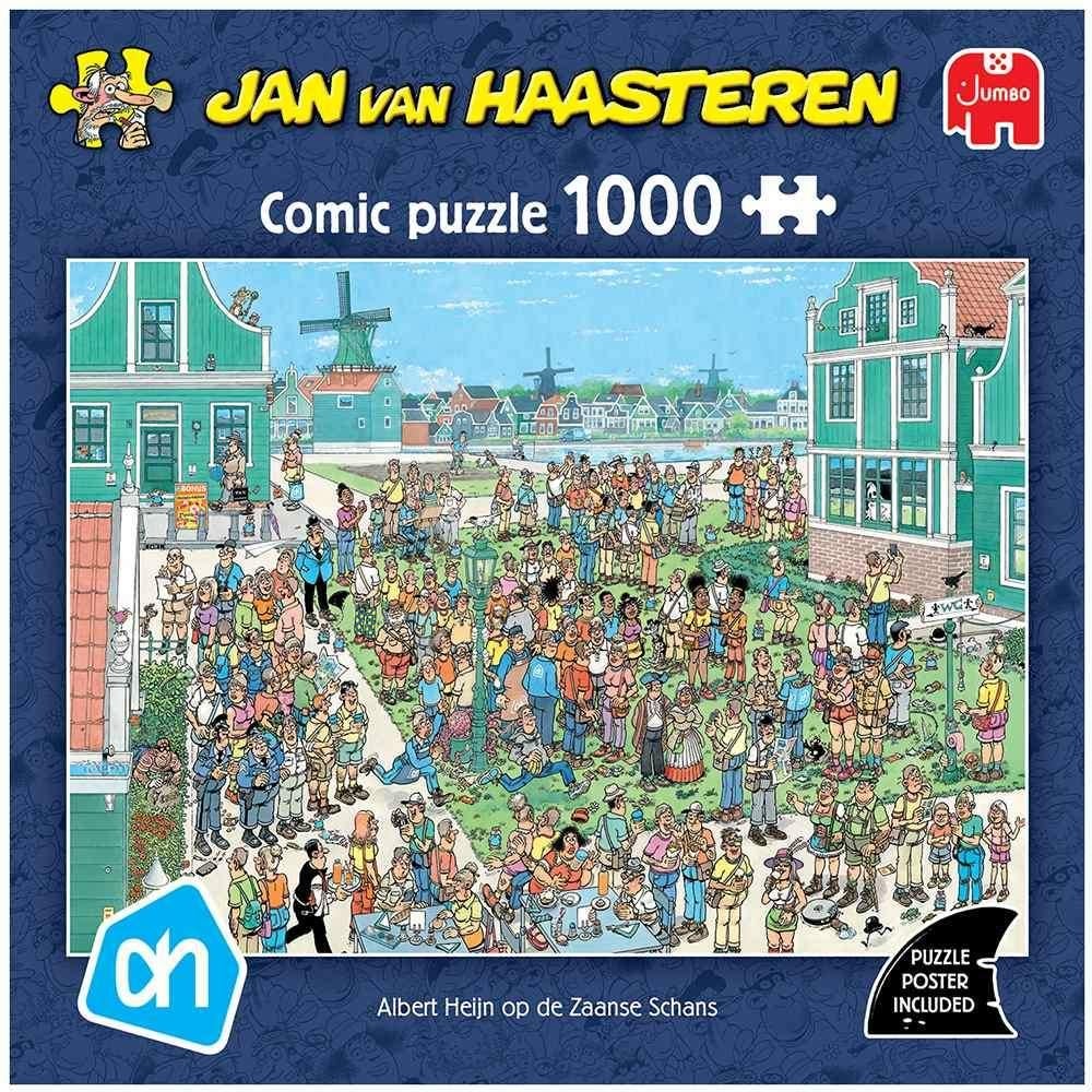 Jan van Haasteren -  De Zaanse Schans, Ophalen, 500 t/m 1500 stukjes, Zo goed als nieuw, Legpuzzel