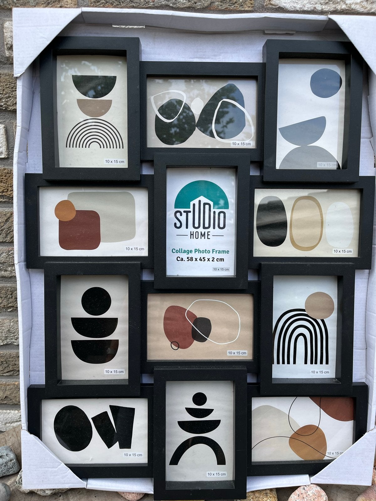 Studio Home Collage Fotolijst Zwart - 58x45 cm, Kunststof, Nieuw, Met afbeelding, Zwart