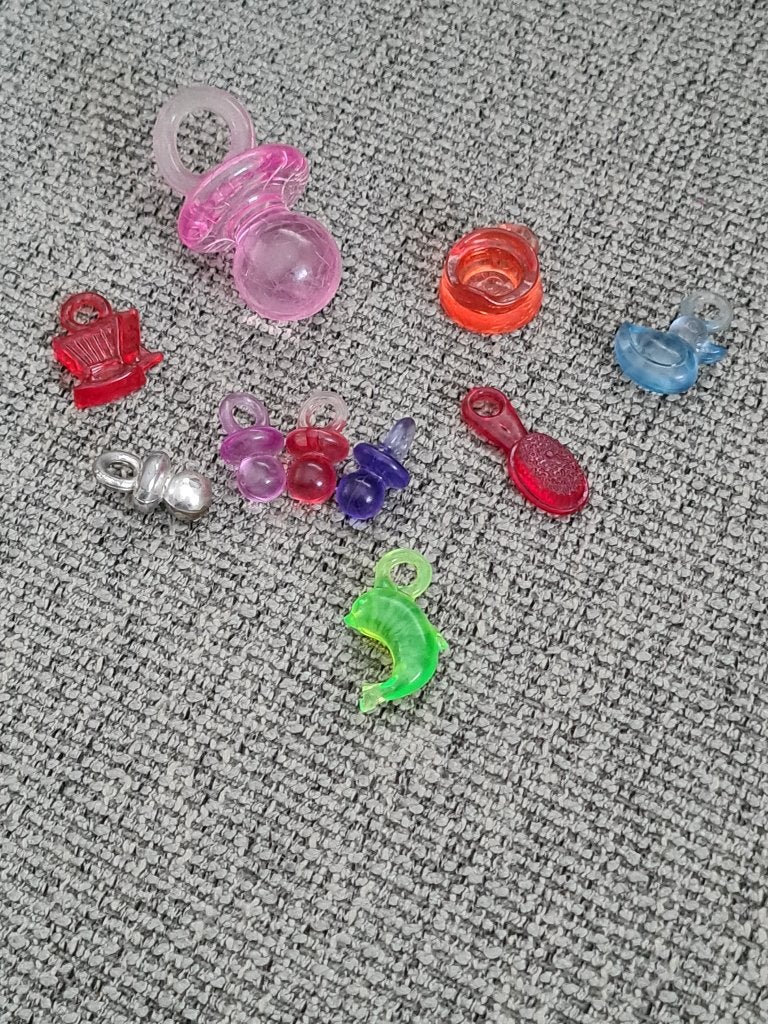 Speentjes tutjes kralen bedels vintage voor ketting 10 stuks, Overige merken, Overige materialen, Gebruikt, Ophalen of Verzenden
