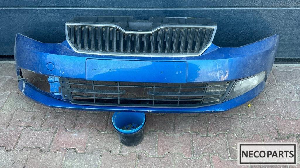 SKODA FABIA III 16R VOORBUMPER HALOGEEN GRILL LEVERBAAR!!, Gebruikt, -, -, Ophalen of Verzenden