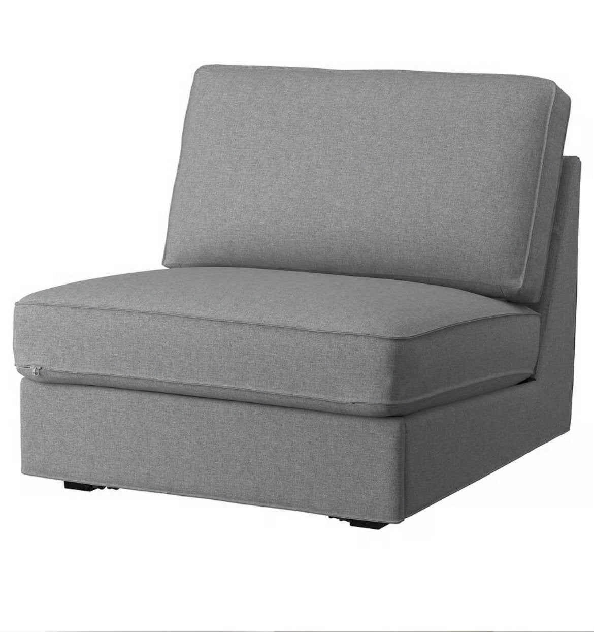 Grijze 1-zitsslaapbank (Ikea Kivik) - Zo goed als nieuw, Ophalen, Zo goed als nieuw, Eén, Stof
