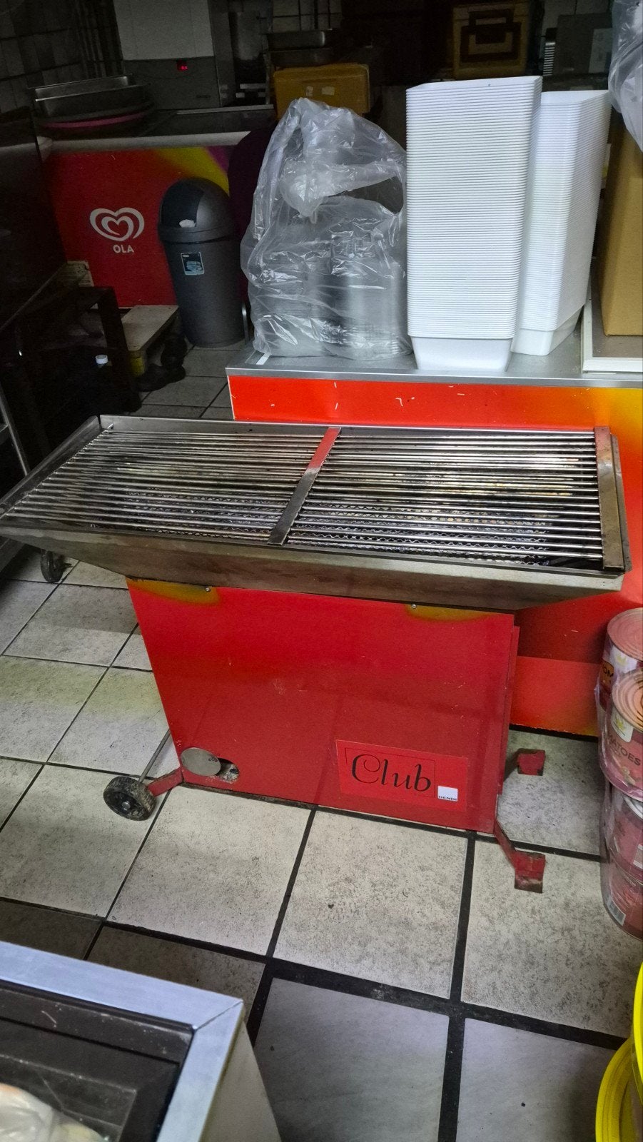 Hendi Club Professionele Horeca Barbecue op wielen, Ophalen of Verzenden, Gebruikt, Hendi Club