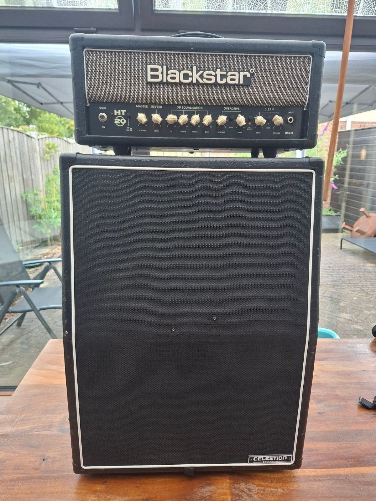 Blackstar HT20H MKII + Harley Benton G212 Vertical, Ophalen, Zo goed als nieuw, Minder dan 50 watt