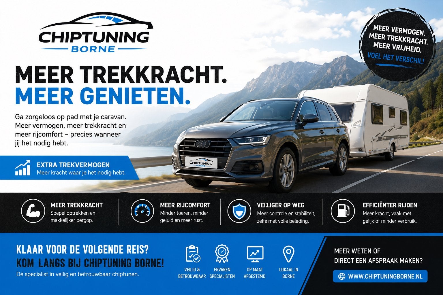Chiptuning Stage 1 Borne: Meer Trekkracht voor Caravan, Ophalen