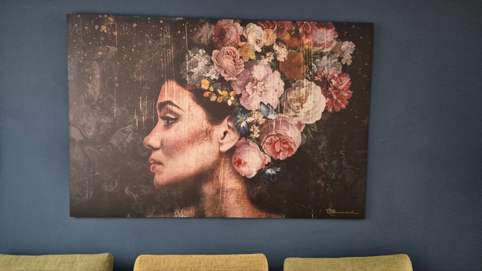 Mooi kunstwerk van Ramona Nieuwenhuisen 1.80 x 1.20, Ophalen