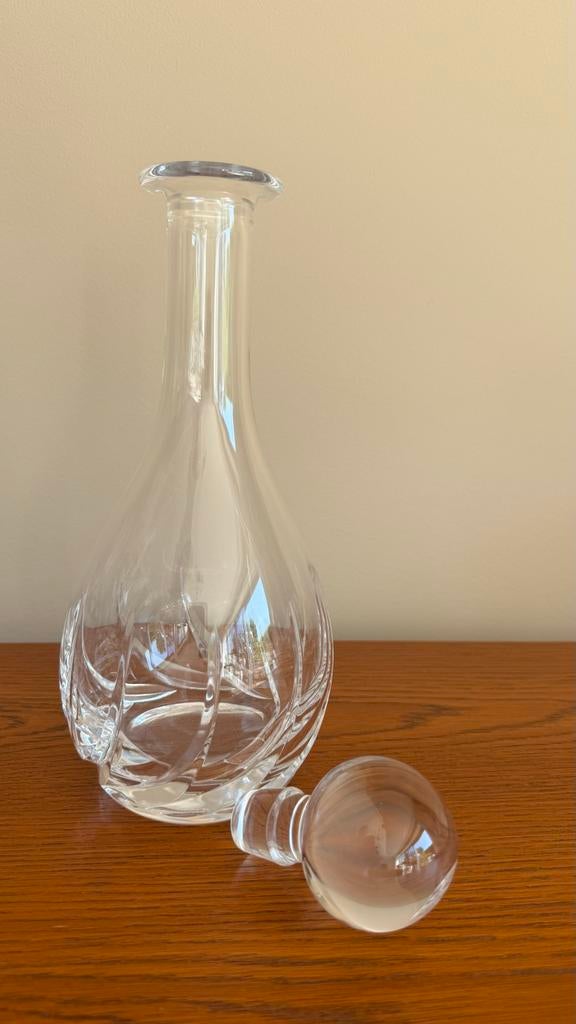 Elegante Kristallen Karaf met Stop, Antiek en Kunst, Antiek | Glas en Kristal, Ophalen of Verzenden